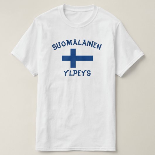 suomalainen ylpeys finnischen Stolz T-Shirt (Design vorne)