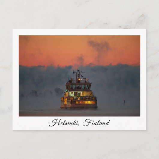 Suomelinna Fähre Helsinki Souvenir Postkarte (Vorderseite)