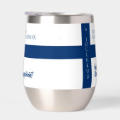 Suomen Kansallispäivä Flag zum Finnischen National (Rechts)