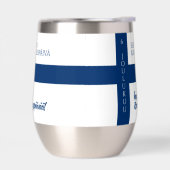 Suomen Kansallispäivä Flag zum Finnischen National (Links)