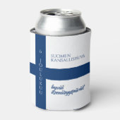 Suomen Kansallispäivä Flag zum Finnischen National Dosenkühler (Kanne Vorderseite)