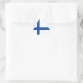 Suomen Lippu - Die Flagge Finnlands Dreieckiger Aufkleber (Tasche)