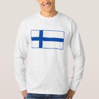Suomen lippu t-paita - die Flagge von Finnland