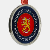 Suomen Vaakuna Ornament Aus Metall (Rechts)