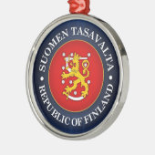 Suomen Vaakuna Ornament Aus Metall (Links)