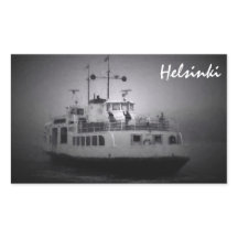 Suomenlinna (Helsinki) Fähre in Nebelaufkleber