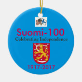 Suomi 100 Centennial-Andenken 1917-2017 Keramikornament (Vorne)