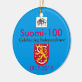 Suomi 100 Centennial-Andenken 1917-2017 Keramikornament (Links)