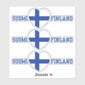 SUOMI FINLAND Aufkleber (Blatt)