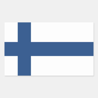 SUOMI FINLAND FLAG RECHTECKIGER AUFKLEBER