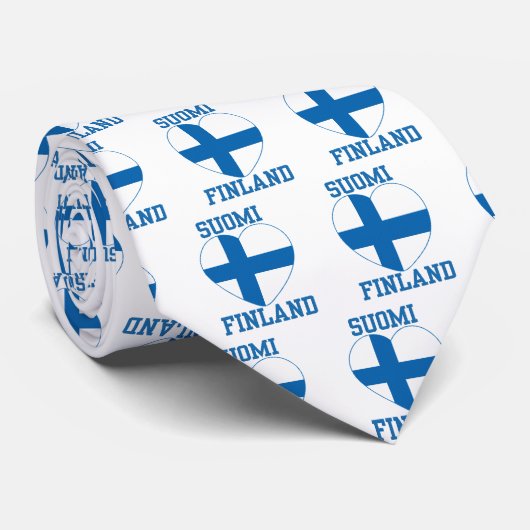 SUOMI FINLAND Krawatte (Gerollt)