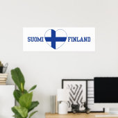 SUOMI FINLAND Kundenposter Poster (Heimbüro)