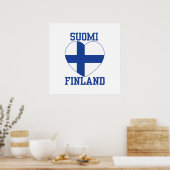 SUOMI FINLAND Kundenposter Poster (Küche)
