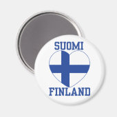 SUOMI FINLAND-Magnet Magnet (Vorderseite/Rückseite)