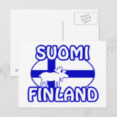Suomi Finland Postcard Postkarte (Vorne/Hinten)