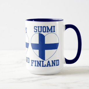 SUOMI FINLAND Tasse - wählen Sie Stil & Farbe
