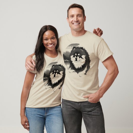 SUOMI - Finnisch Lapphund - Vorderseite Kunst wähl T-Shirt (Unisex)