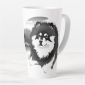 SUOMI - Finnische Lapphund-Tasse mit Text Milchtasse (Rechte Ecke)