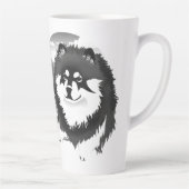 SUOMI - Finnische Lapphund-Tasse mit Text Milchtasse (Rechts)