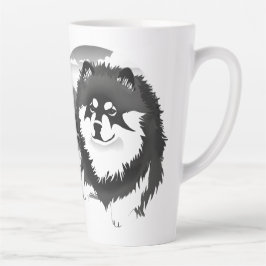 SUOMI - Finnische Lapphund-Tasse mit Text Milchtasse
