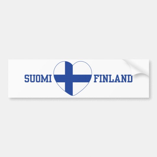 SUOMI FINNLAND Gewohnheits-Autoaufkleber Autoaufkleber (Vorne)