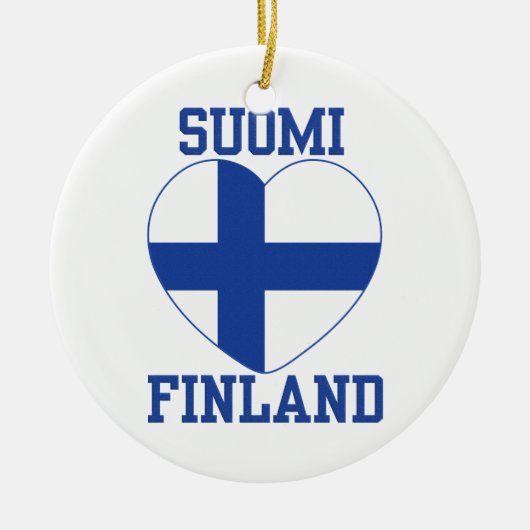 SUOMI FINNLAND Gewohnheitsverzierung Keramik Ornament (Vorne)