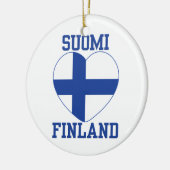 SUOMI FINNLAND Gewohnheitsverzierung Keramik Ornament (Links)