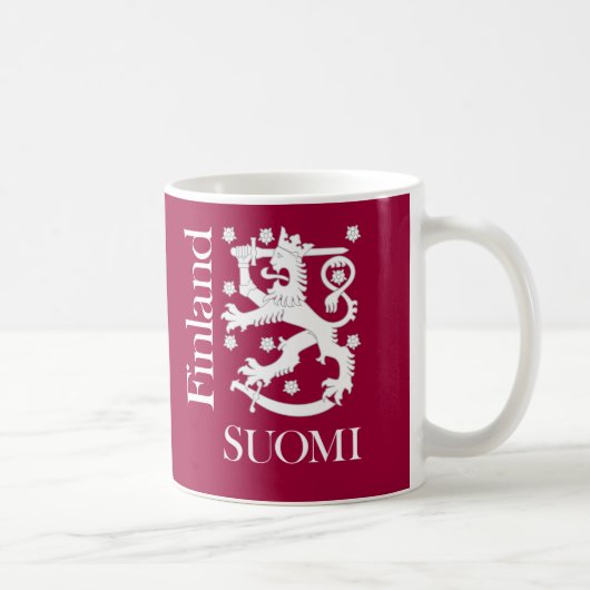 SUOMI Finnland Löwe-Tasse Kaffeetasse (Rechts)