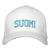 SUOMI (Finnland) Wollkappe Bestickte Kappe (Vorderseite)
