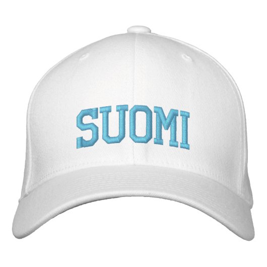 SUOMI (Finnland) Wollkappe Bestickte Kappe (Vorderseite)