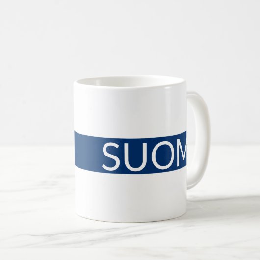 Suomi Flag Kaffeetasse (VorderseiteRechts)