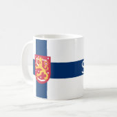 Suomi Flag Kaffeetasse (Vorderseite Links)