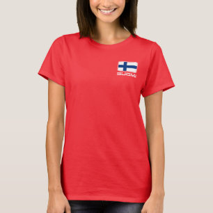 Suomi Flagge T-Shirt