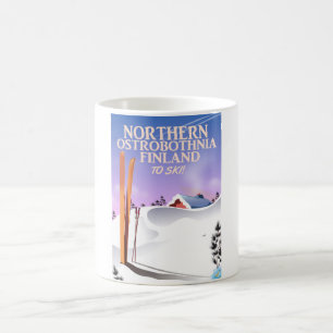 Suomi Hiihtää (Finnland zum Skifahren) Kaffeetasse