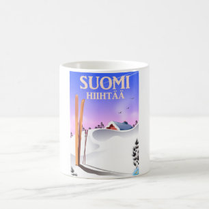 Suomi Hiihtää (Finnland zum Skifahren) Verwandlungstasse