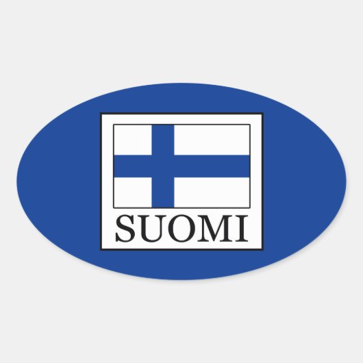 Suomi Ovaler Aufkleber (Vorderseite)