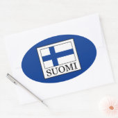 Suomi Ovaler Aufkleber (Umschlag)