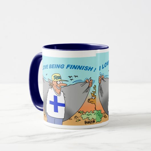 SUOMI %PIPE% SUOMALAINEN %PIPE% FINNISCHE %PIPE% TASSE (Vorderseite Links)