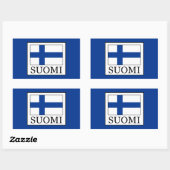 Suomi Rechteckiger Aufkleber (Blatt)