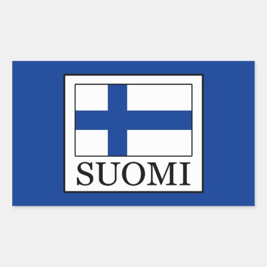 Suomi Rechteckiger Aufkleber (Vorderseite)