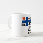 Suomi Tatsachen-Tasse Kaffeetasse (Vorderseite Links)