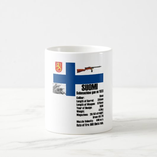 Suomi Tatsachen-Tasse Kaffeetasse (Mittel)