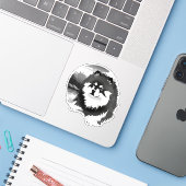 SUOMI-Vinyl-Aufkleber Aufkleber (Laptop mit iPhone)