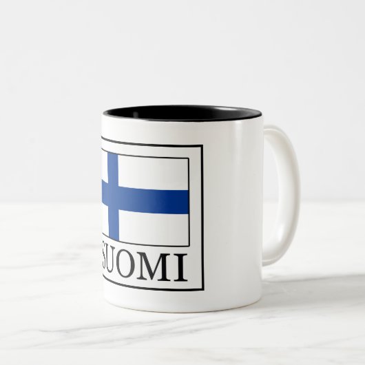 Suomi Zweifarbige Tasse (VorderseiteRechts)