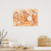 Suonatori medioevali poster (Küche)