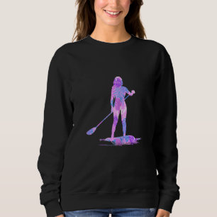 SUP Abstract Stand-Up-Paddling SUP Surfer Wassersp Sweatshirt