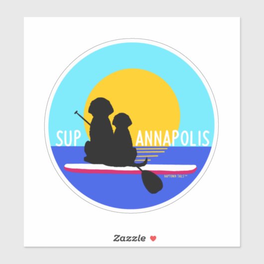 SUP Annapolis Hunde Vinyl Sticker (Blatt)