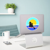 SUP Annapolis Hunde Vinyl Sticker (Laptop auf Schreibtisch)
