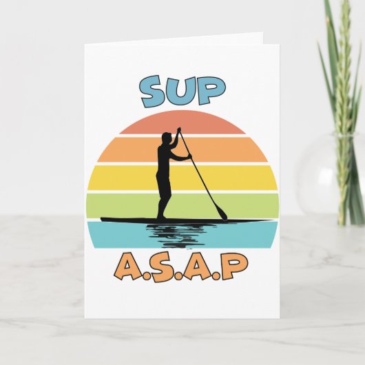SUP ASAP Standup Paddling Karte (Vorderseite)
