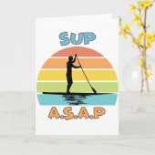 SUP ASAP Standup Paddling Karte (Gelbe Blume)